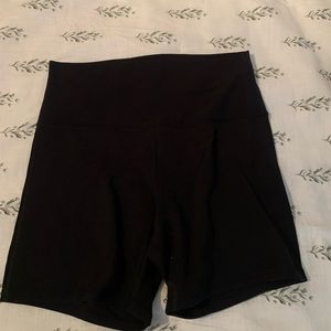 Lululemon black biker shorts.